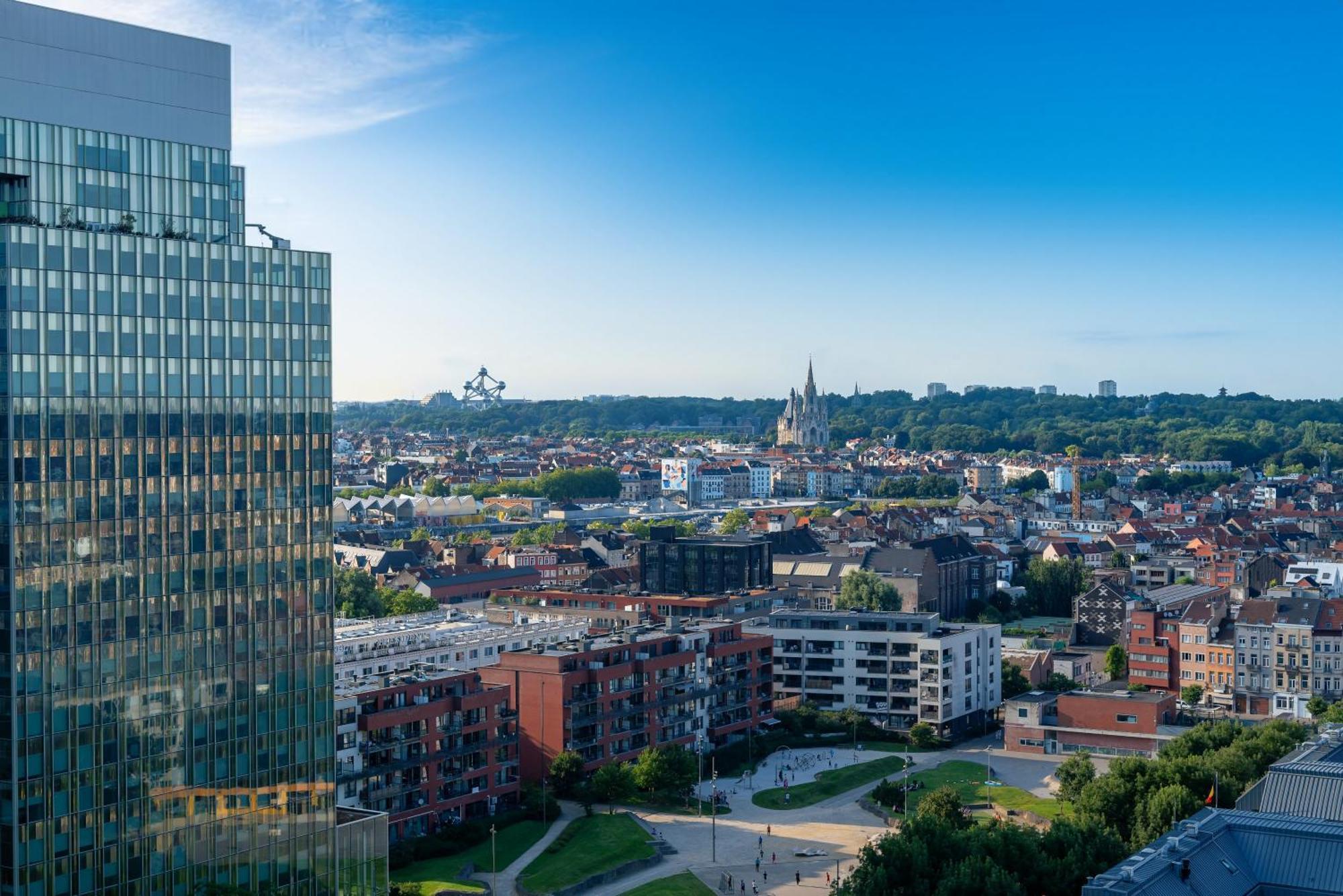Studio Avec Vue Panoramique Et Parking Gratuit Брюссель Экстерьер фото